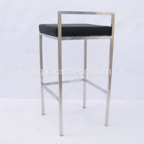 Stol i thjeshtë prej lëkure me dizajn komercial